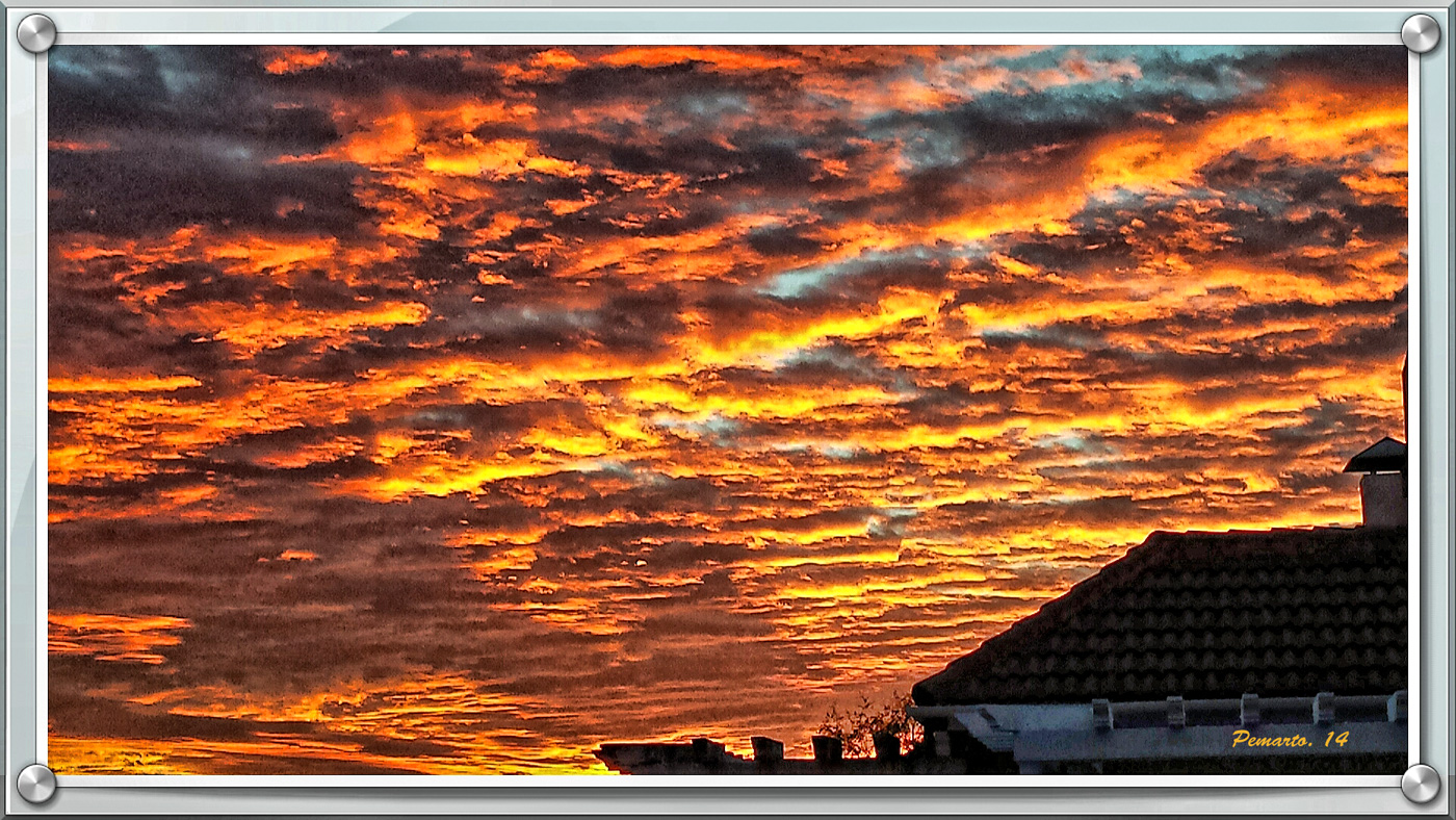 Incendio en el cielo cordobès.