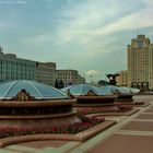 Independence Square in the centre of Minsk.