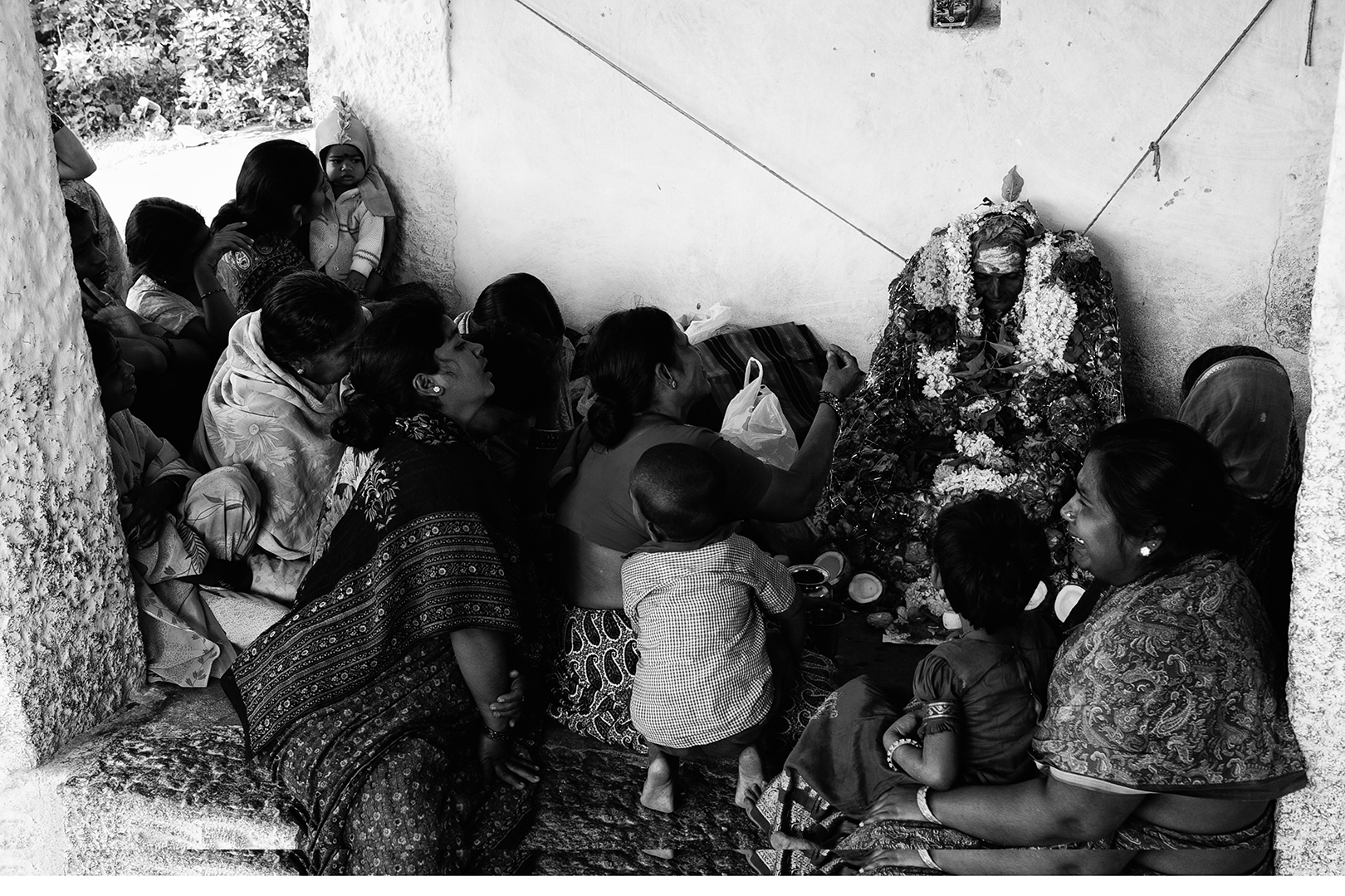 India Hampi Anegundi Old Woman Funeral