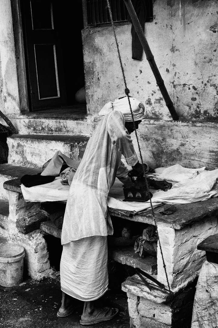 India Varanasi Street Dabi Laundry