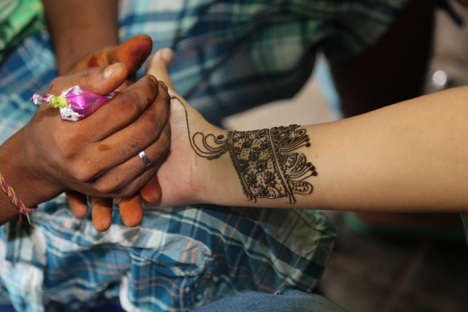 indian henna tattoo