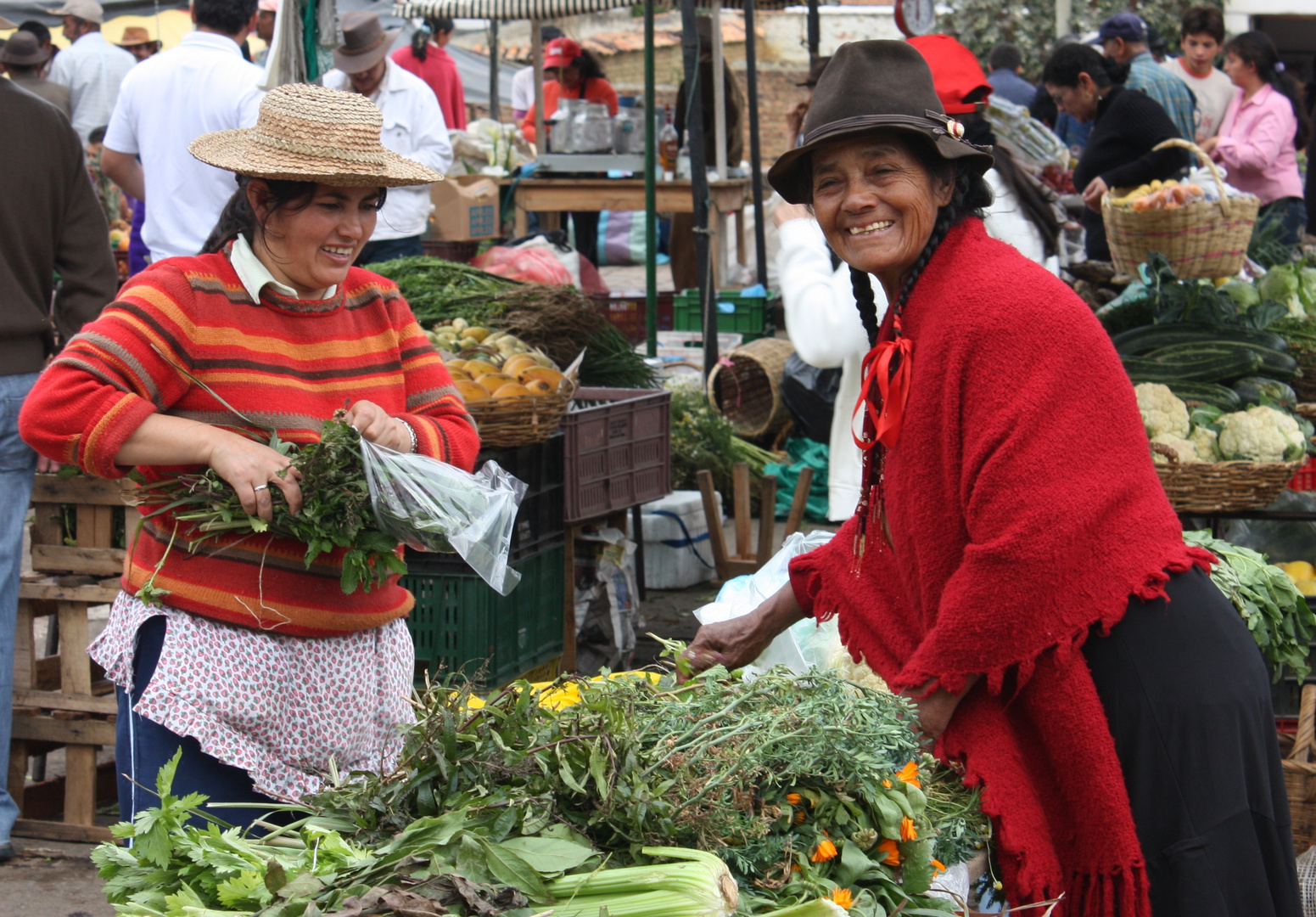 Indian Market in Colombia