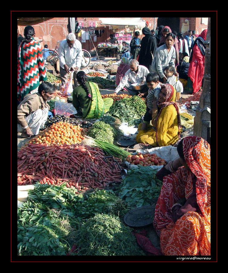 Indian market in Jaipur