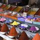 indian market with colours
