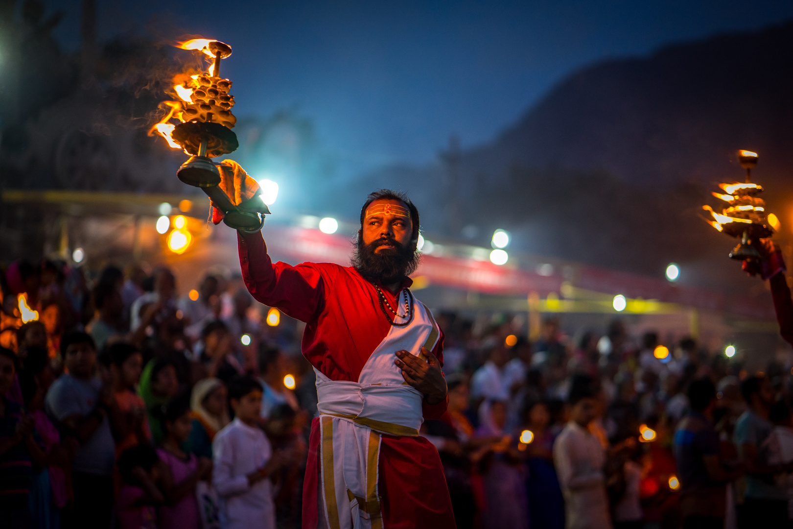 indian monk in rishikesh