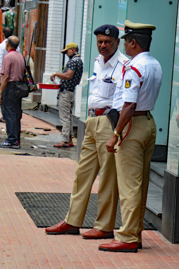 indian Police, on the streets of Bengaluru