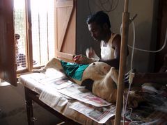 Indian Vet spaying street dog in Ooty