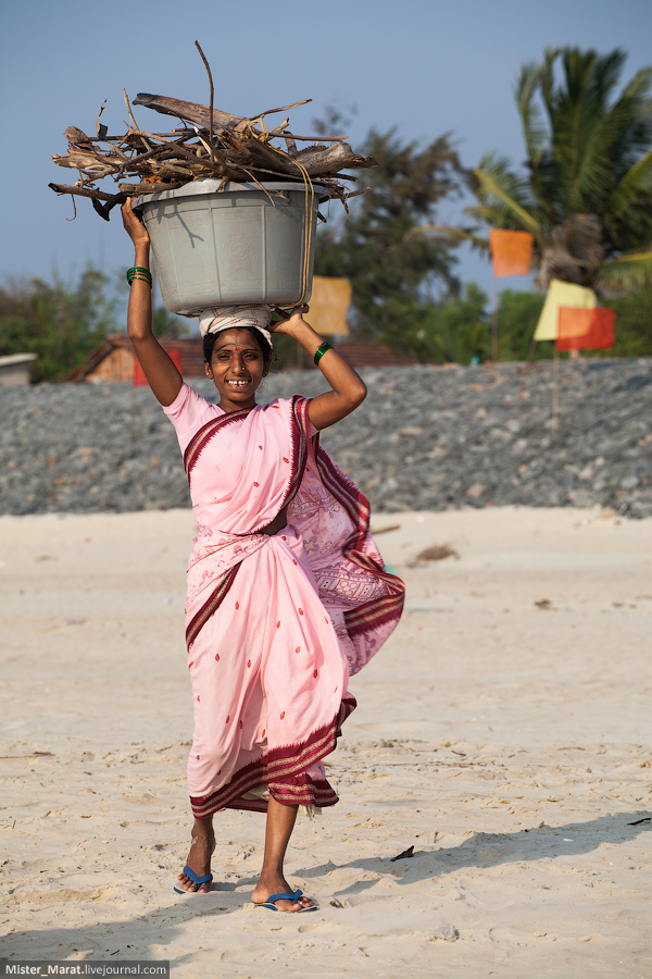 Indian woman :) with firewood