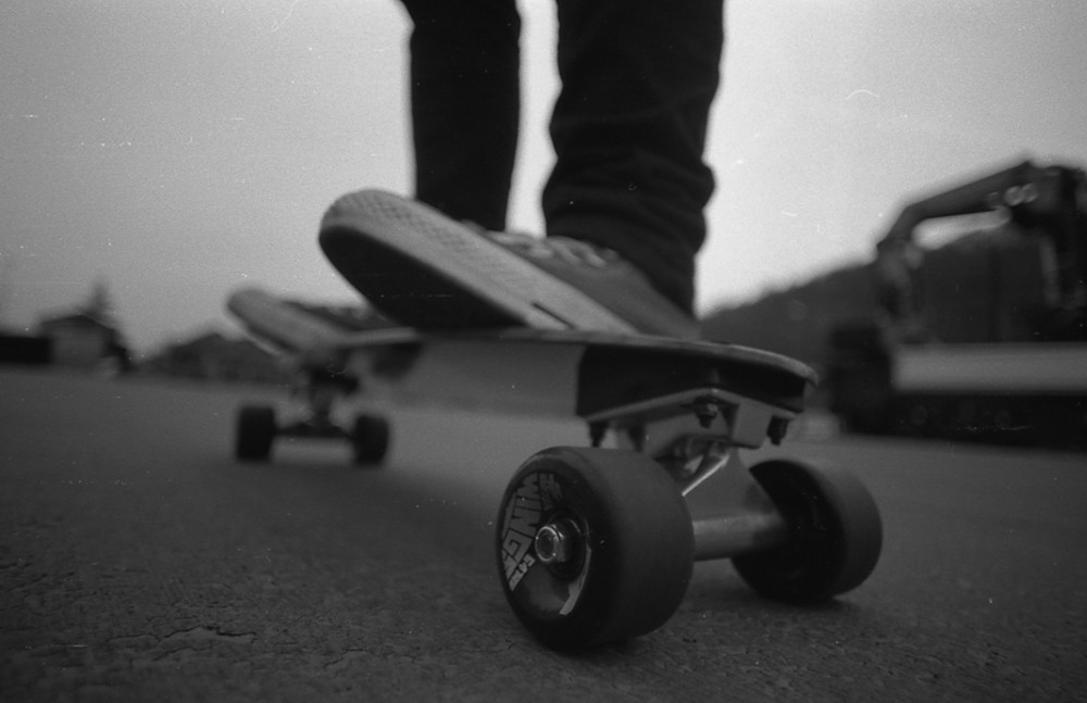 Indiana Skateboard meets Converse shoes and me.