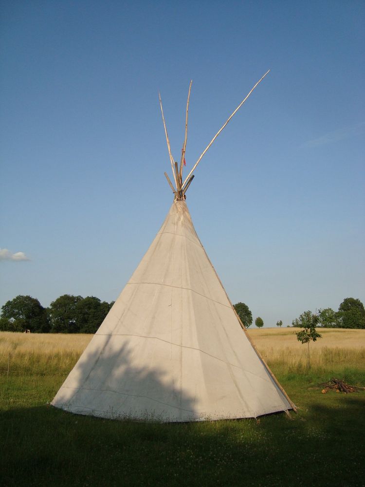 Indianer bei uns auf dem Hof