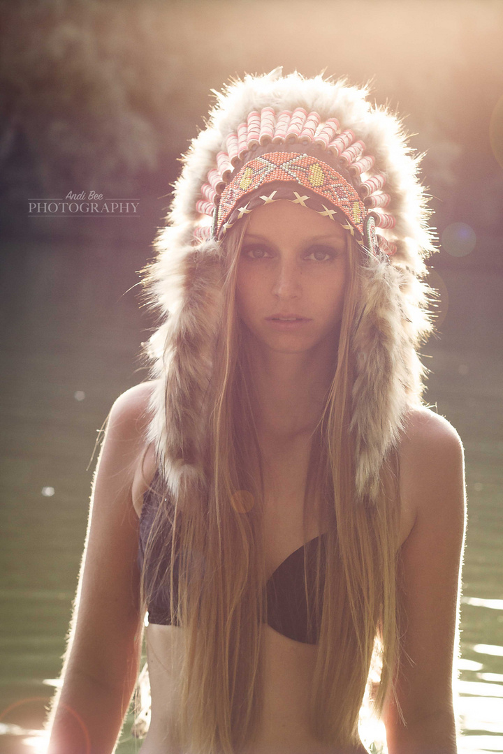 Indianer Girl Sunset