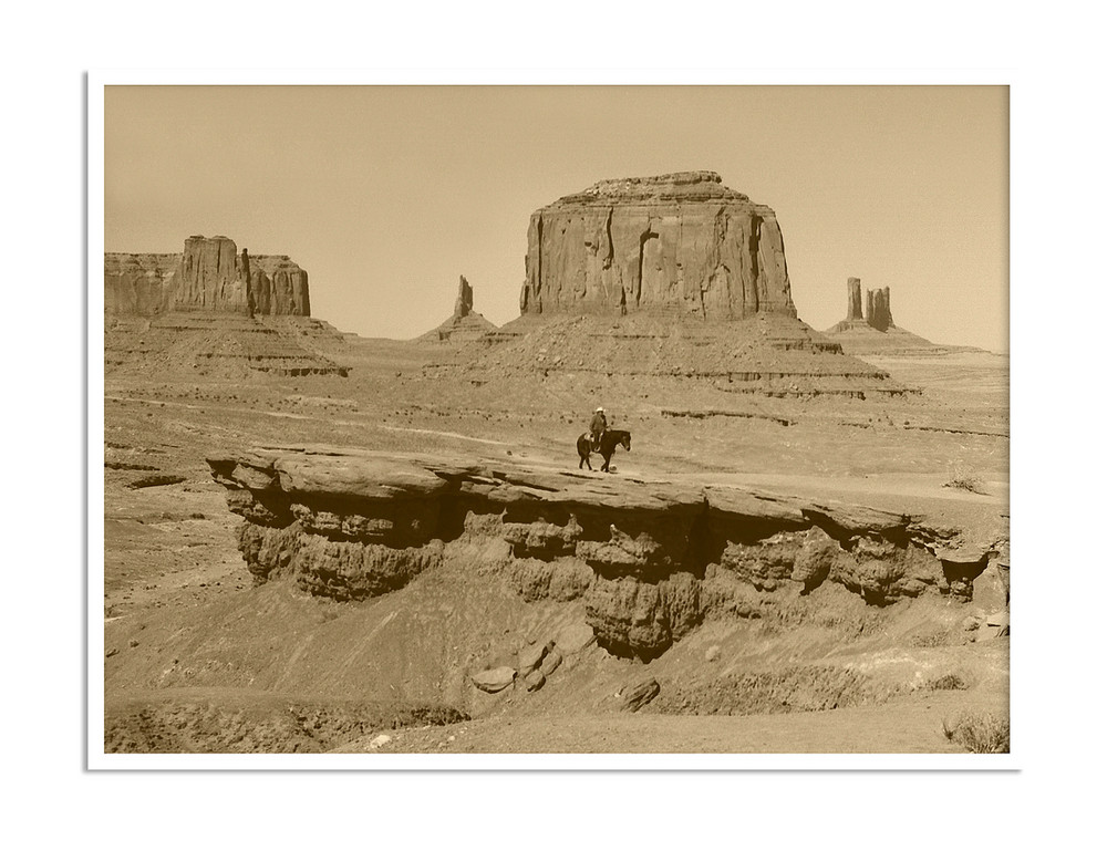 Indianer-Häuptling Jackson (Navajo) hoch zu Ross II