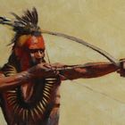 Indianer Pawnee Farbstudie - Dance with Wolfes