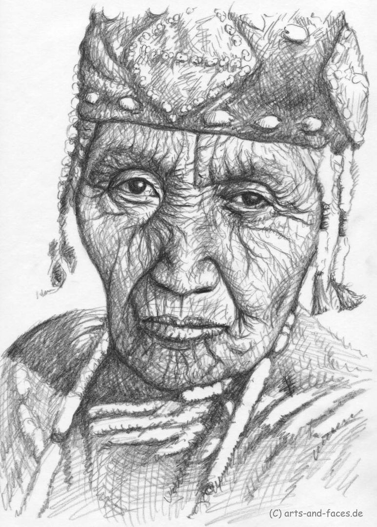 Indianerin - Klamath Woman