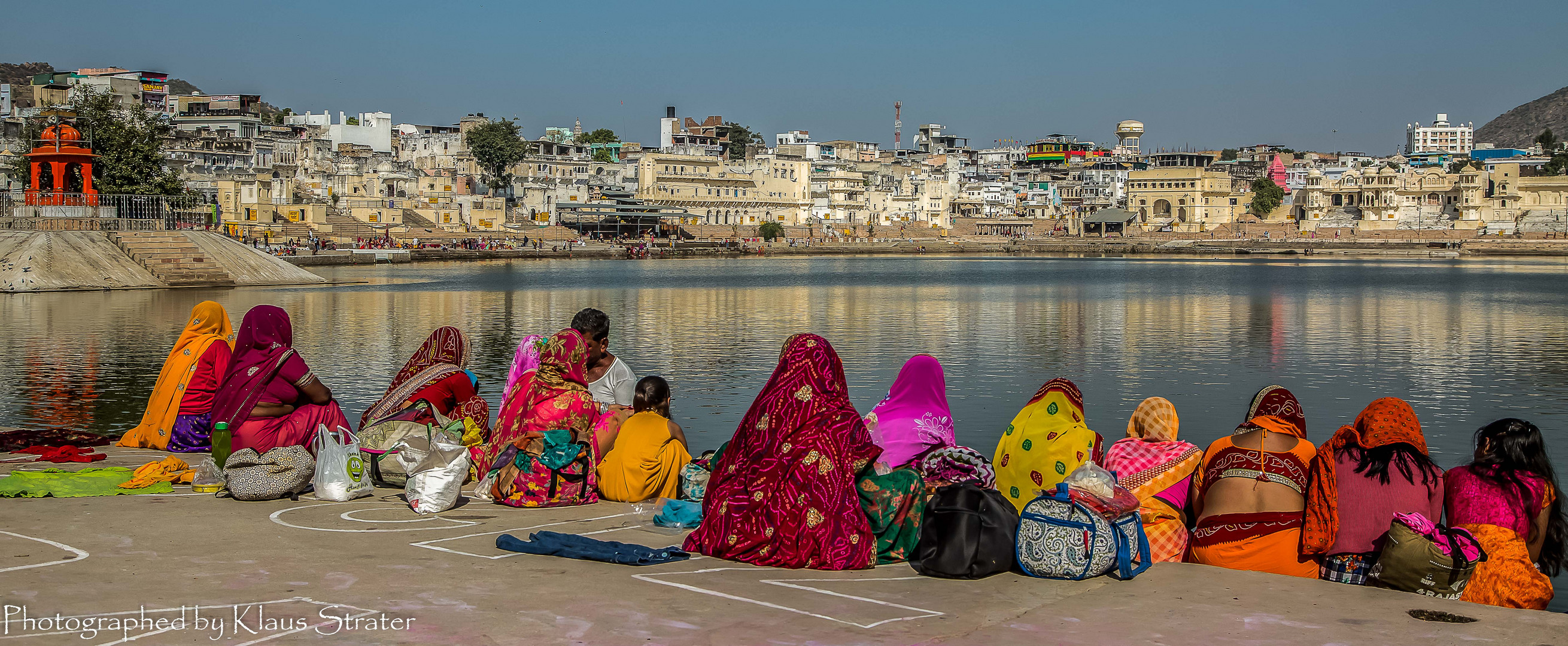 Indien Pushkar am heiligen See