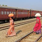 Indien, Rajasthan, Bahnhof von Phulad