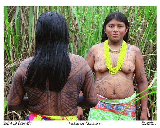 Indios de Colombia. Indios Embera