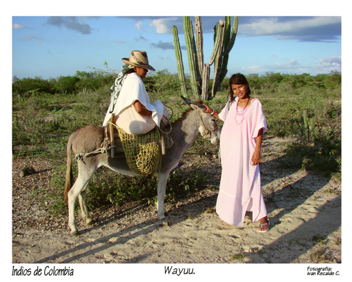 Indios de Colombia. Indios Wayuu.