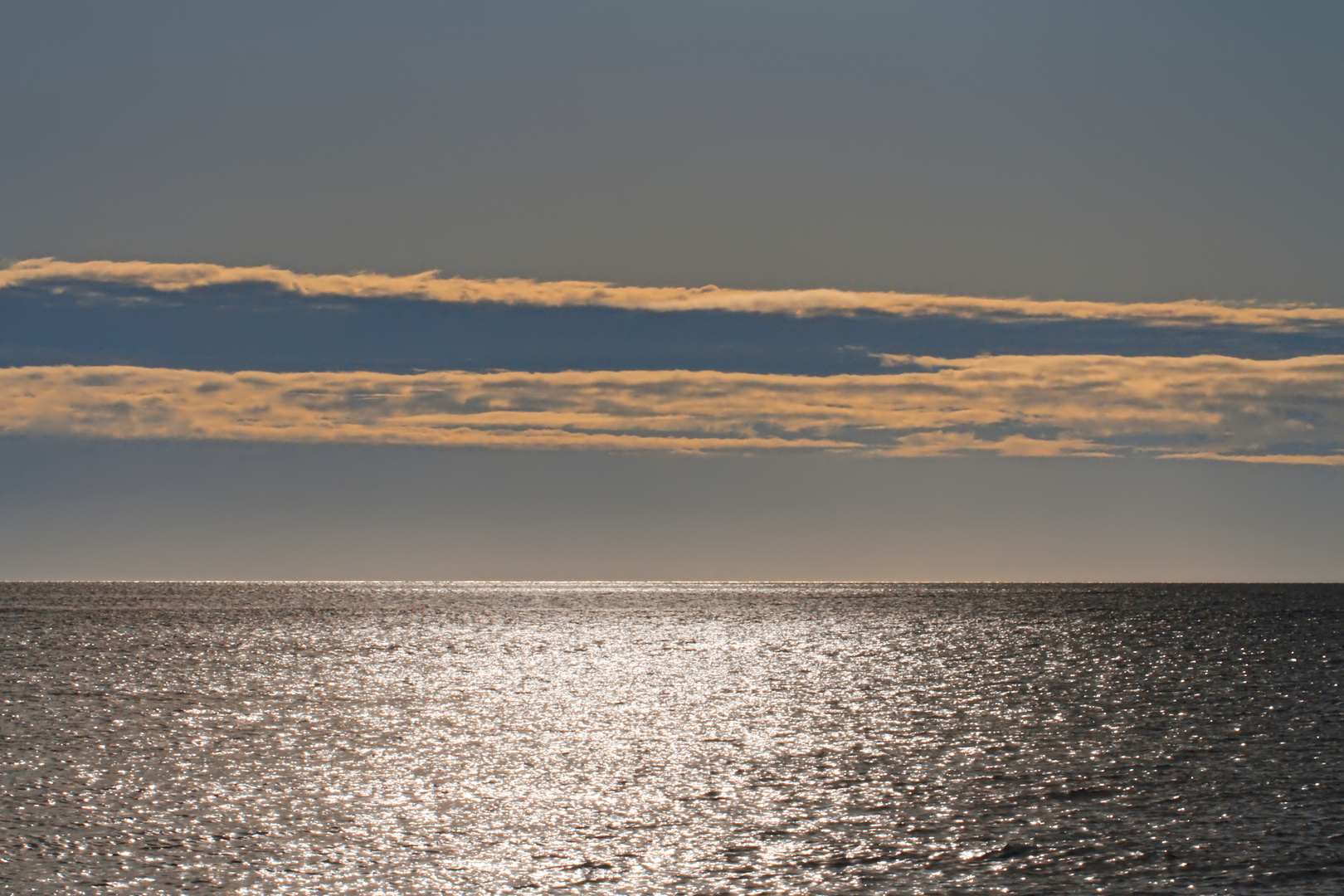 indirekte Sonne über der Ostsee