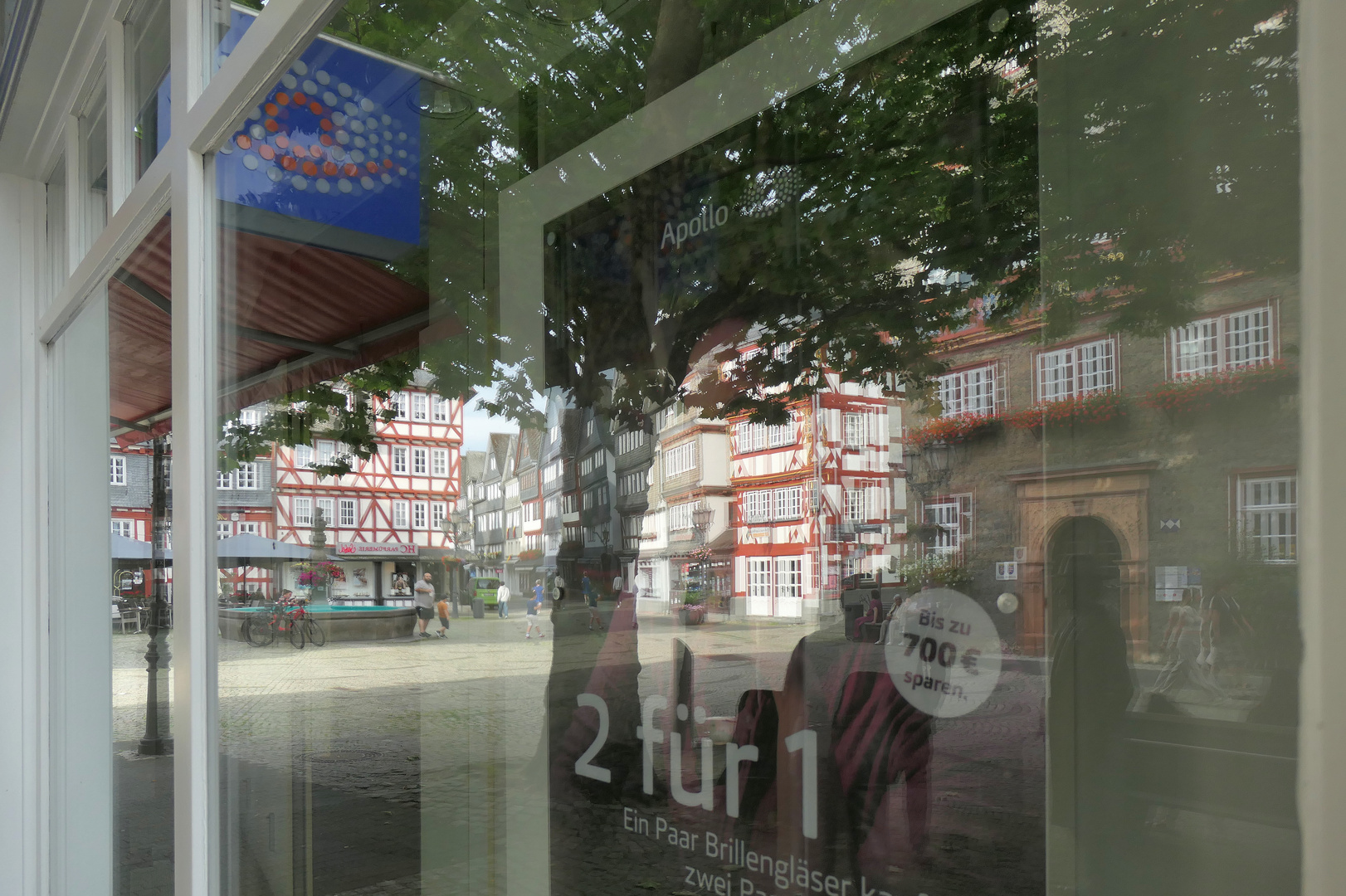 indirekter Blick auf den Buttermarkt