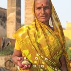Indische Frau auf dem Markt...