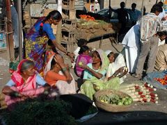 Indische Marktszene - Gegend bei Poona