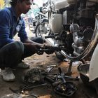 Indische Motorrad-Wekstatt