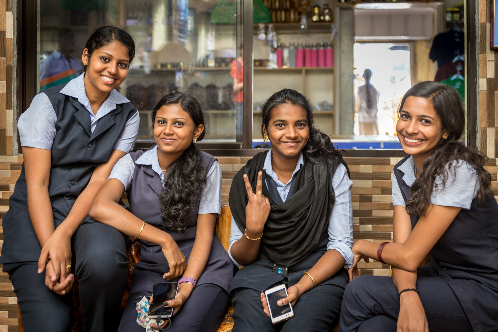 indische Studentinnen