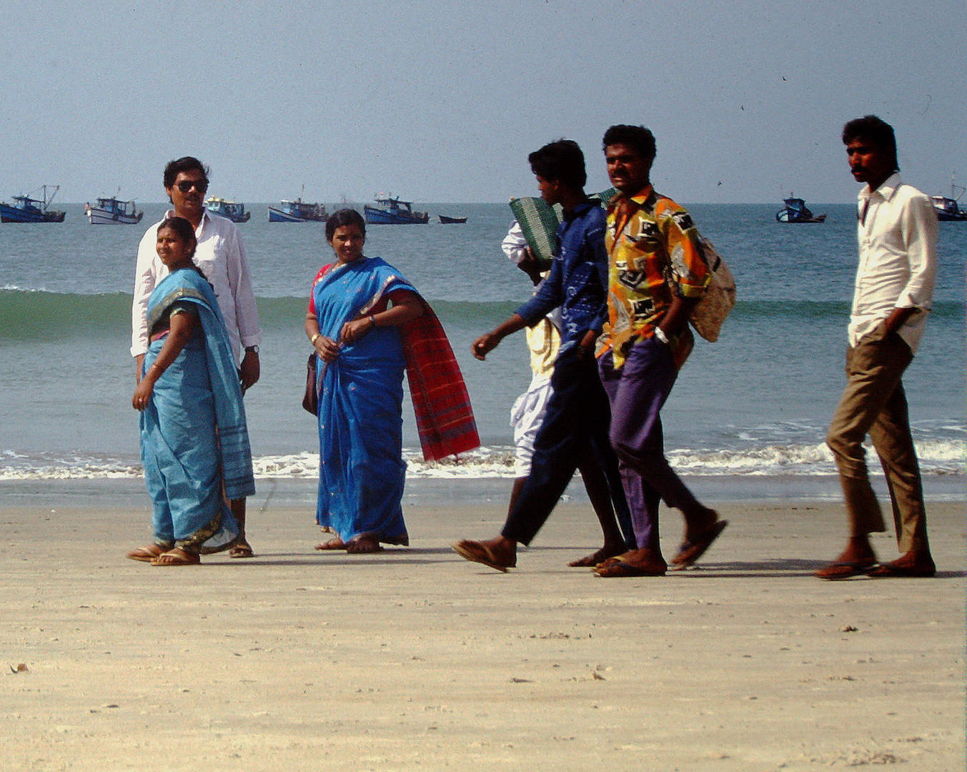 Indische Urlauber Colva/Goa 1994/95