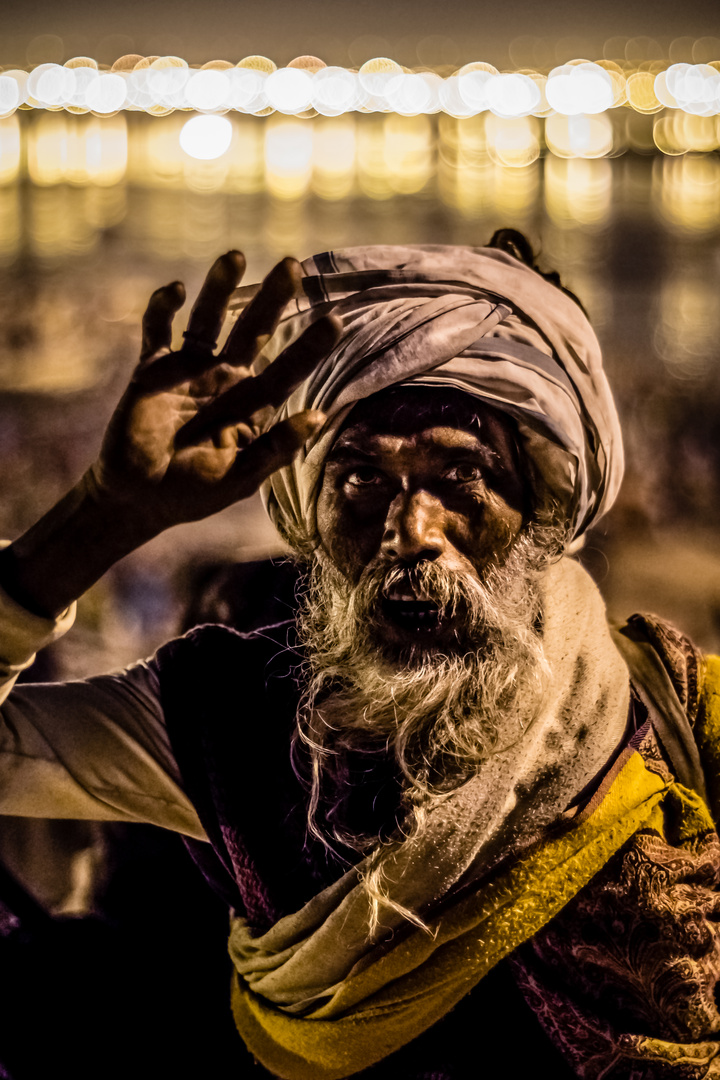 Indischer Pilger auf der Kumbh Mela 2013