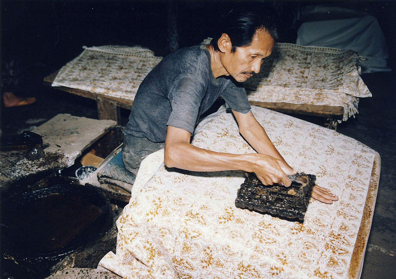 Indonesia, Java "Batik factory"