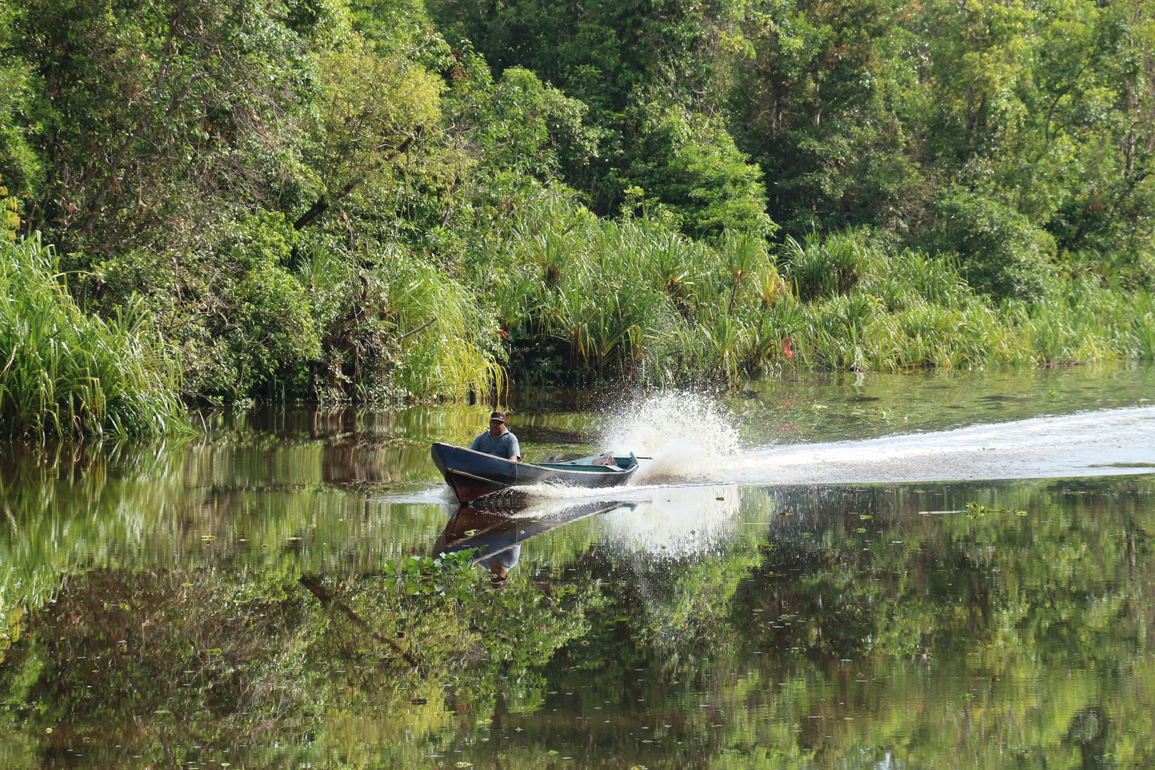 Indonesien 2016 - Tanjung Putin National Park Speed Boat