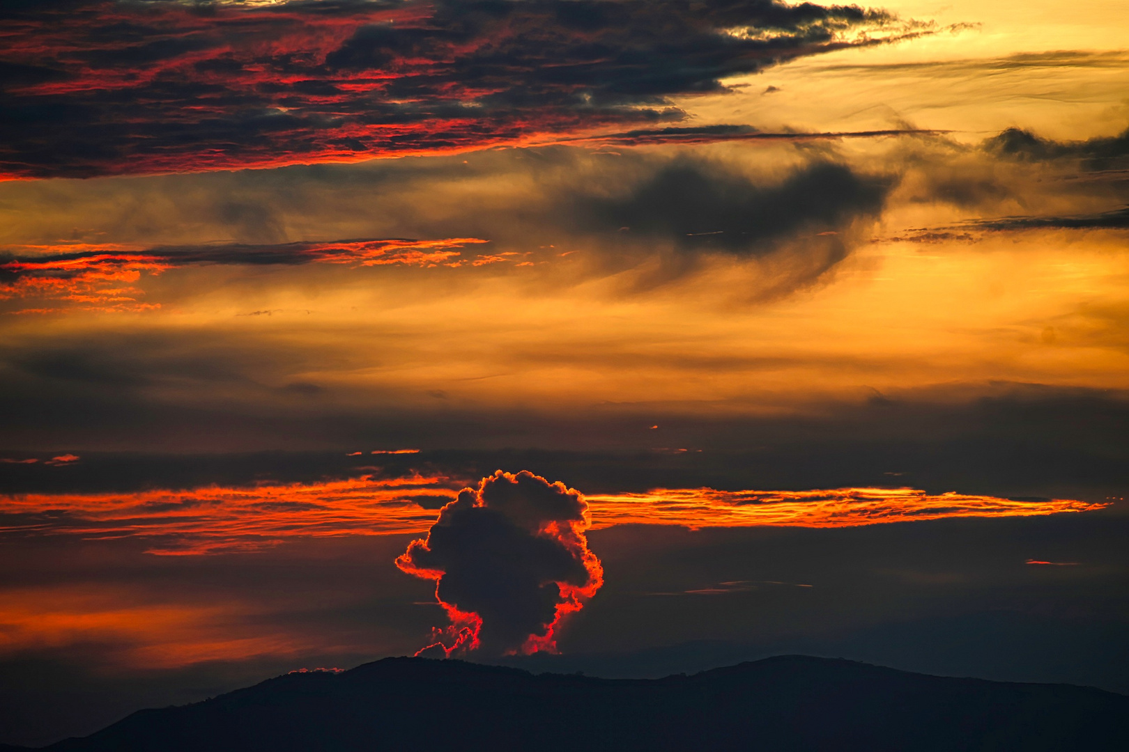 indonesischer Sonnenuntergang