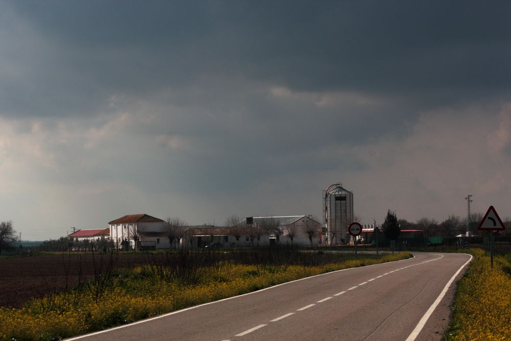 industria agraria día de tormenta