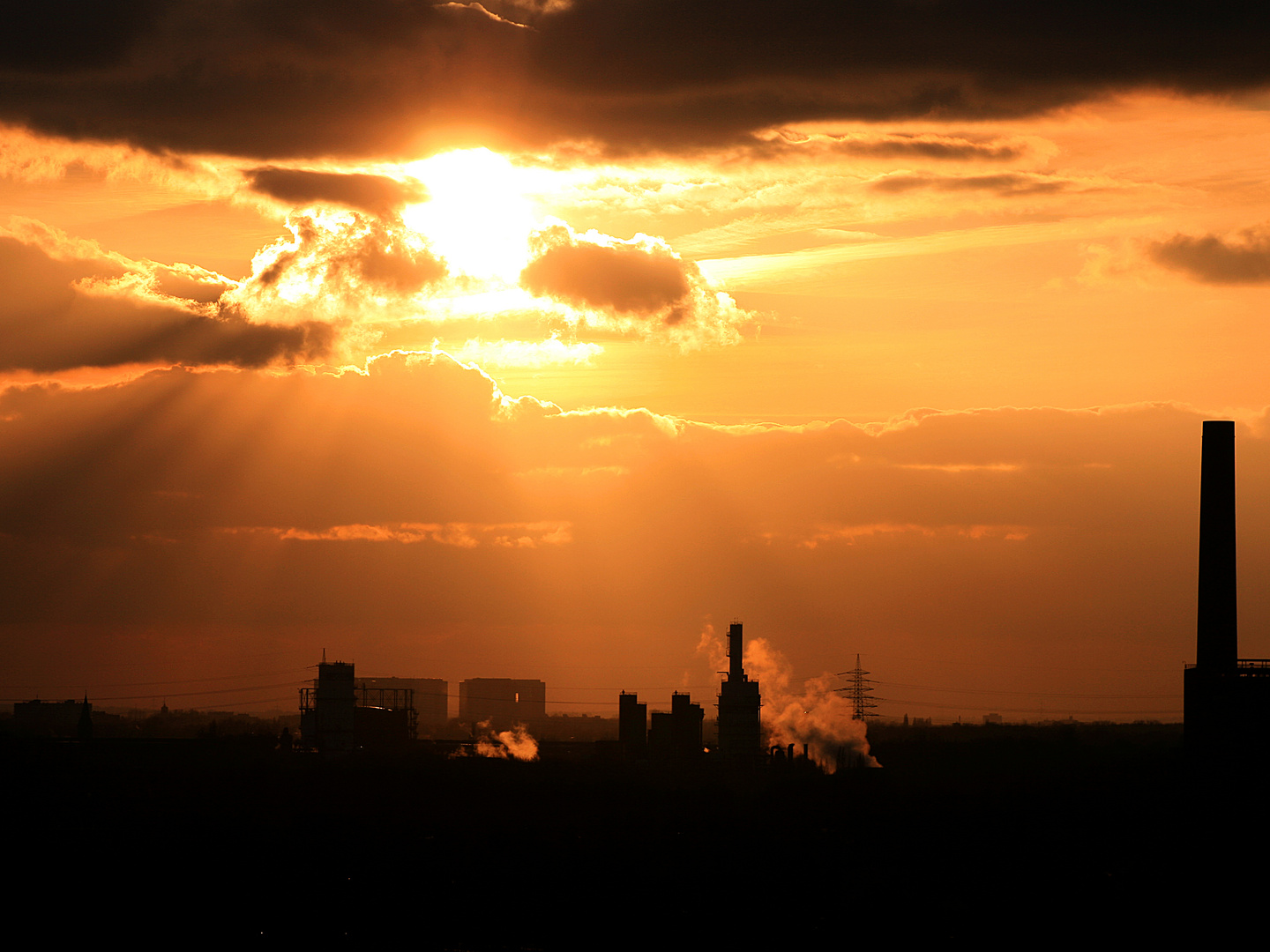 industrial sunset