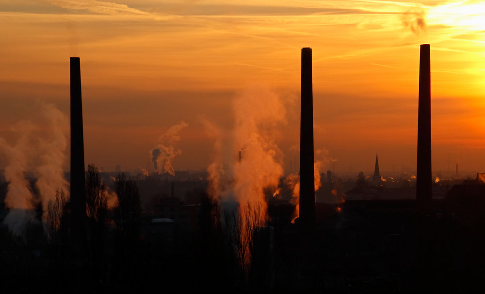 Industrie am Morgen