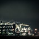 Industrie bei Nacht.