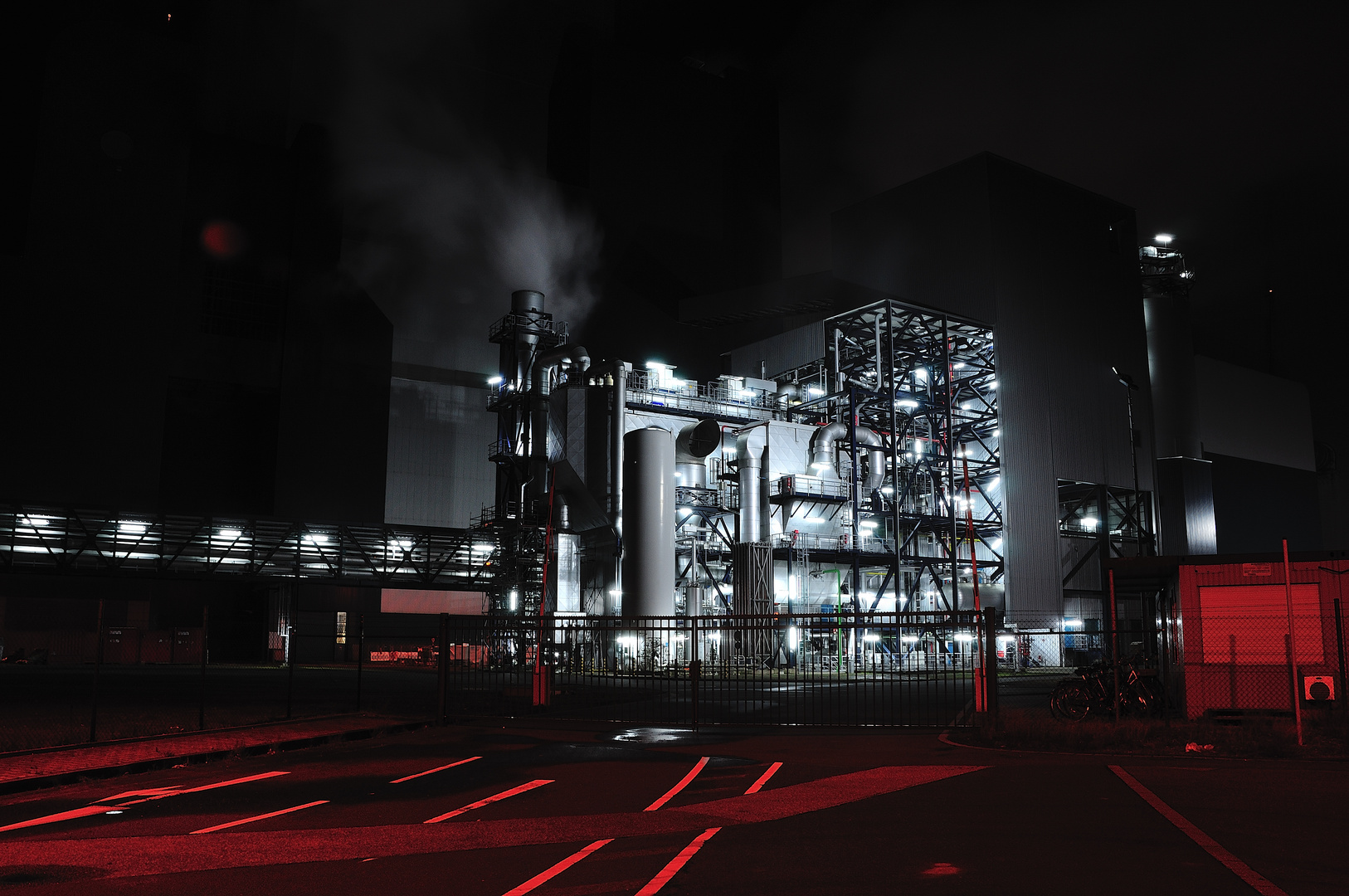 Industrie bei Nacht