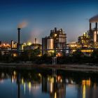 Industrie Krefeld Uerdingen zur Blauen Stunde