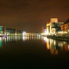 Industrie Kultur Abend Innen Hafen Duisburg