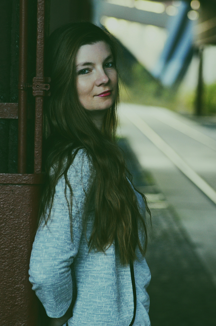 Industrie-Portrait in grün.