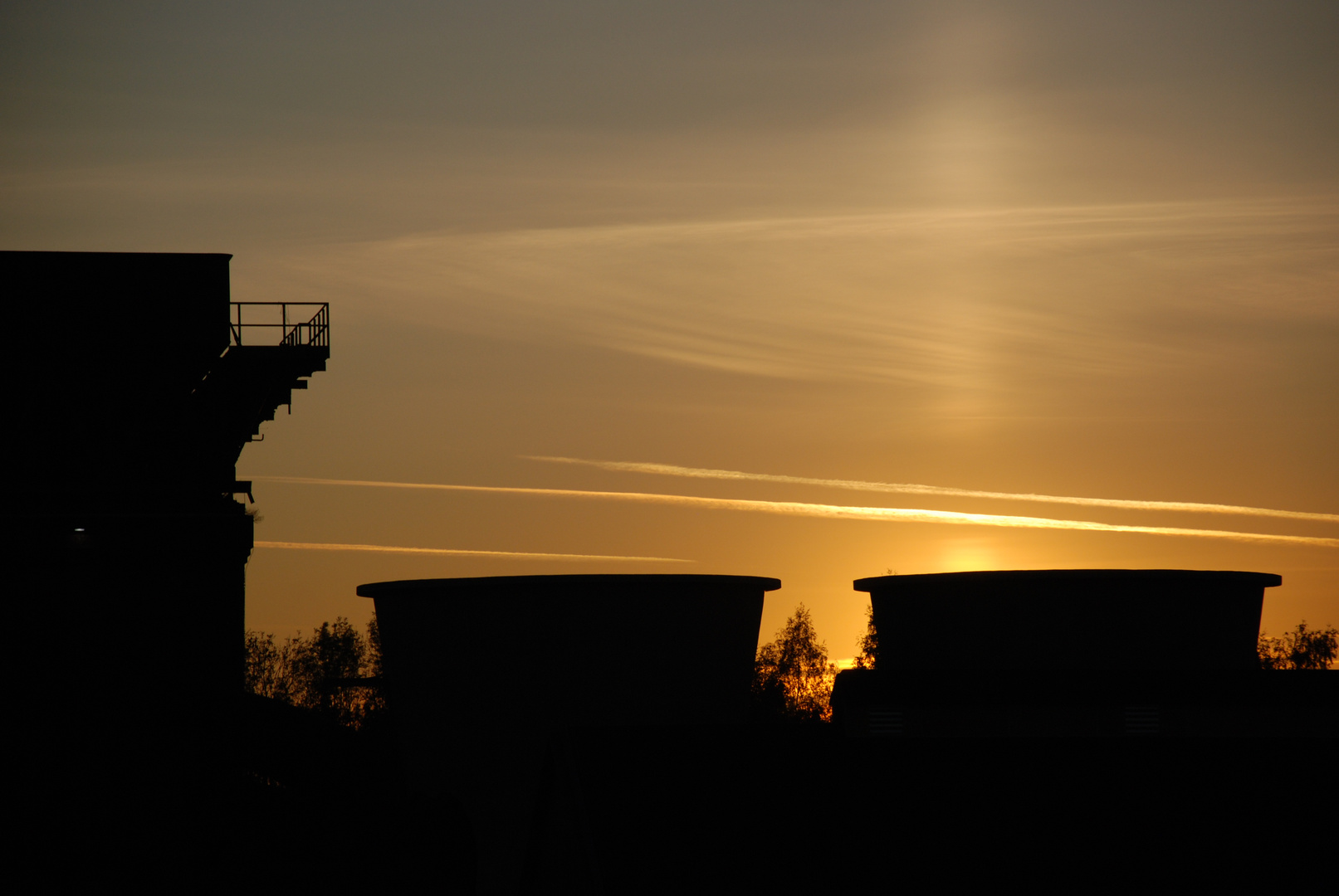 Industrie - Sonnenuntergang