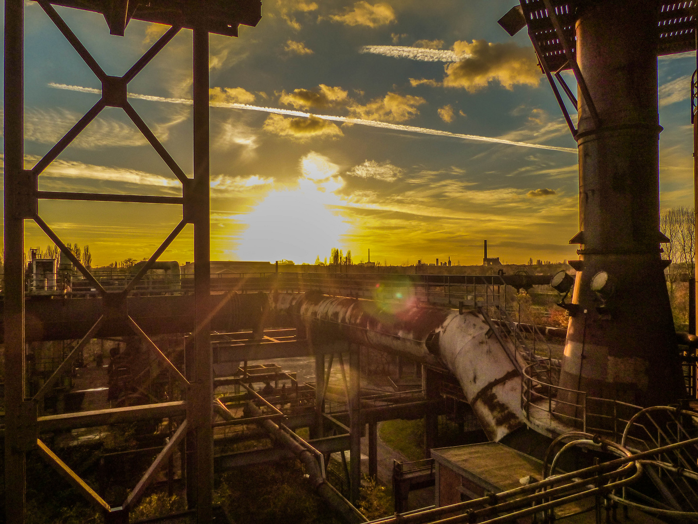 Industrie Sonnenuntergang