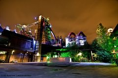 Industrie und Landschaftpark Duisburg bei Nacht