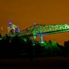 Industrie und Landschaftspark Duisburg bei Nacht