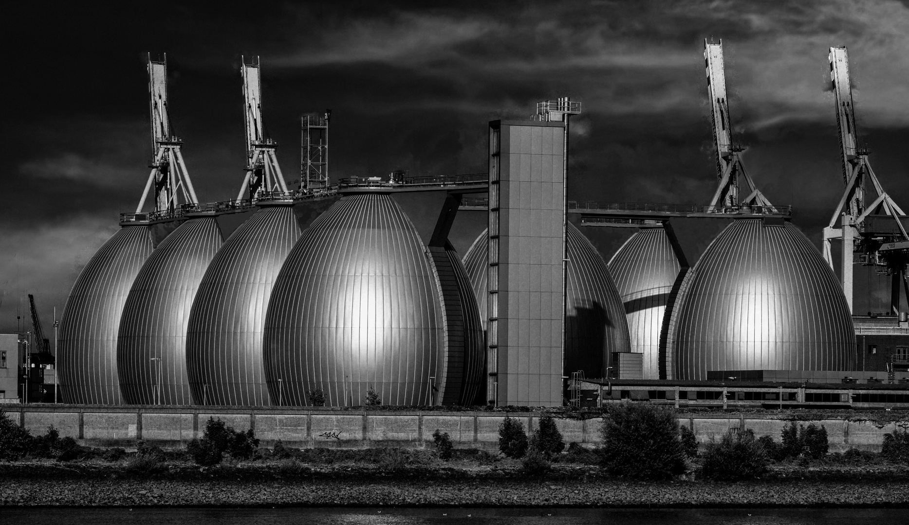 Industrieanlage im Hamburger Hafen