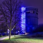 Industriedenkmal bei Nacht