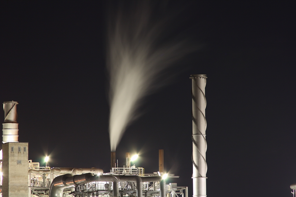 Industriefotografie bei Nacht