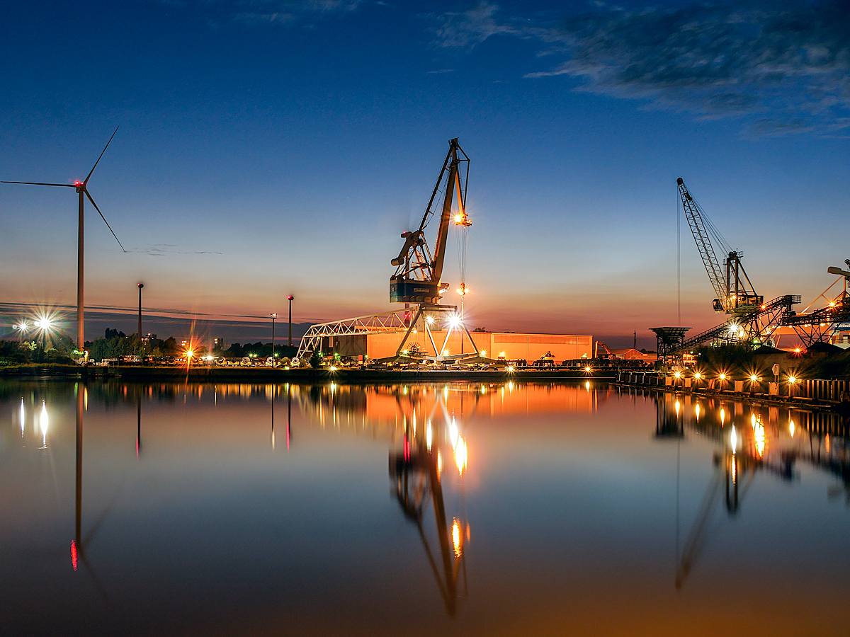 Industriehafen Bremen  Foto Bild hafen  bremen  