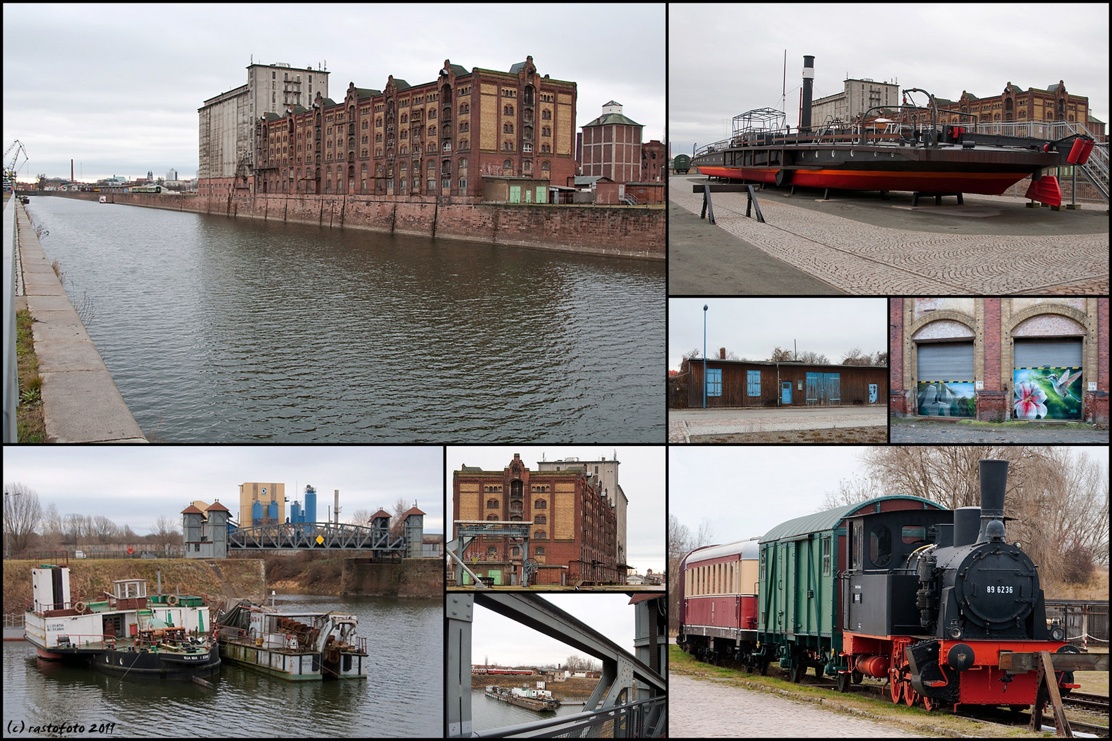 Industriehafen Magdeburg - Eine Collage